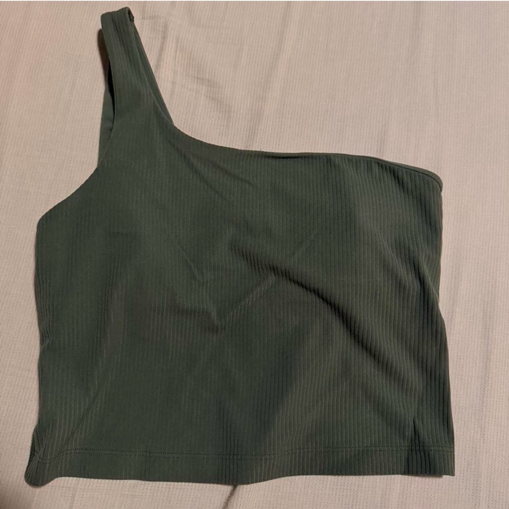 Green One-Shoulder Top - Picture 2 of 3